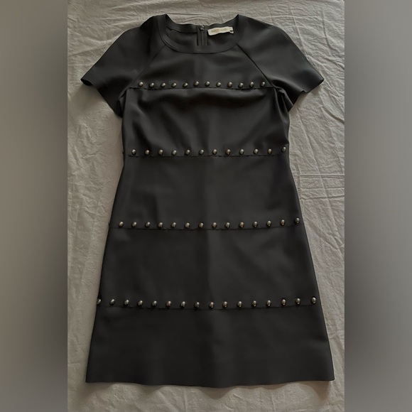 TORY BURCH Waterbury Stud Dress - Black - Size S - Picture 5 of 6